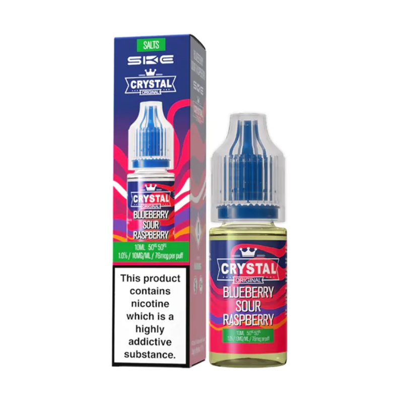 Blueberry Sour Raspberry Nic Salt E-Liquid – Crystal Original