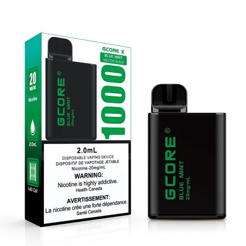 Gcore X 1000, 2ml Disposable – Blue Mint