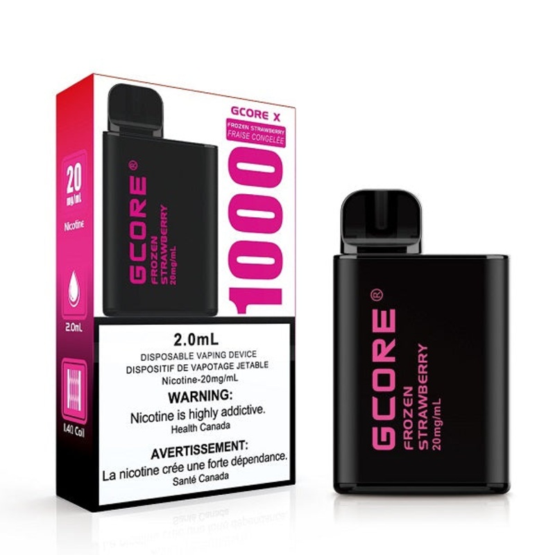 Gcore X 1000, 2ml Disposable – Frozen Strawberry