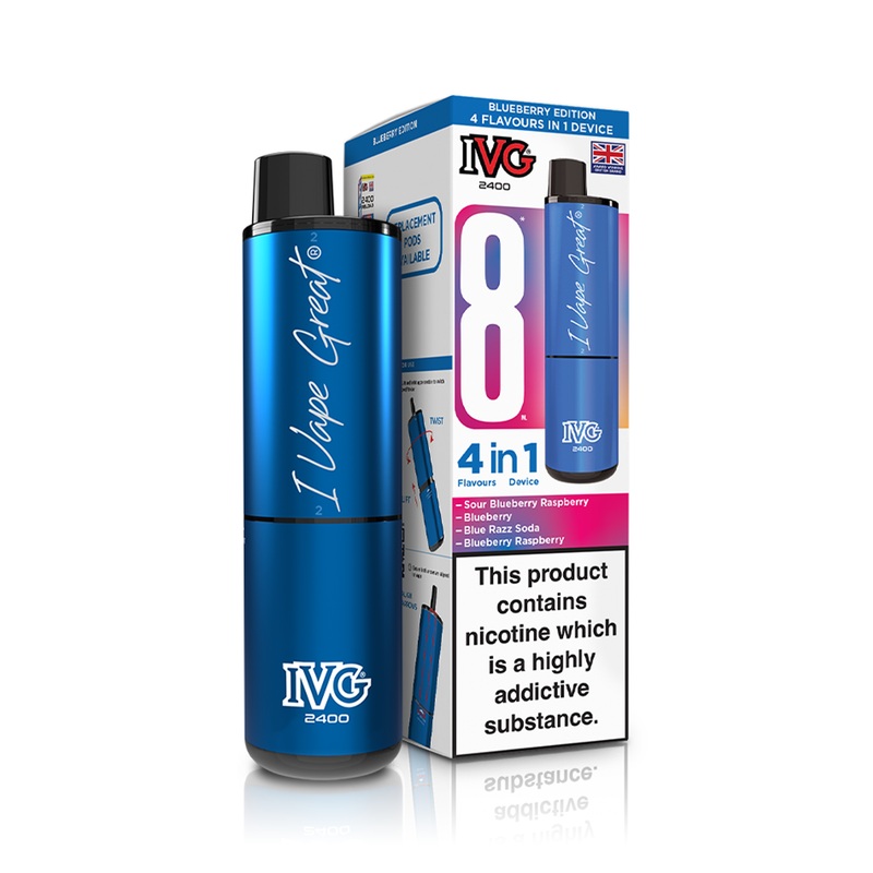 IVG 2400 4-in-1 Pod Kit|Blueberry Edition|Juicy Edition|Lemon Lime|Pineapple Edition|Purple Edition|Red Edition|Special Edition|Strawberry Edition|Watermelon Edition|Yellow Edition