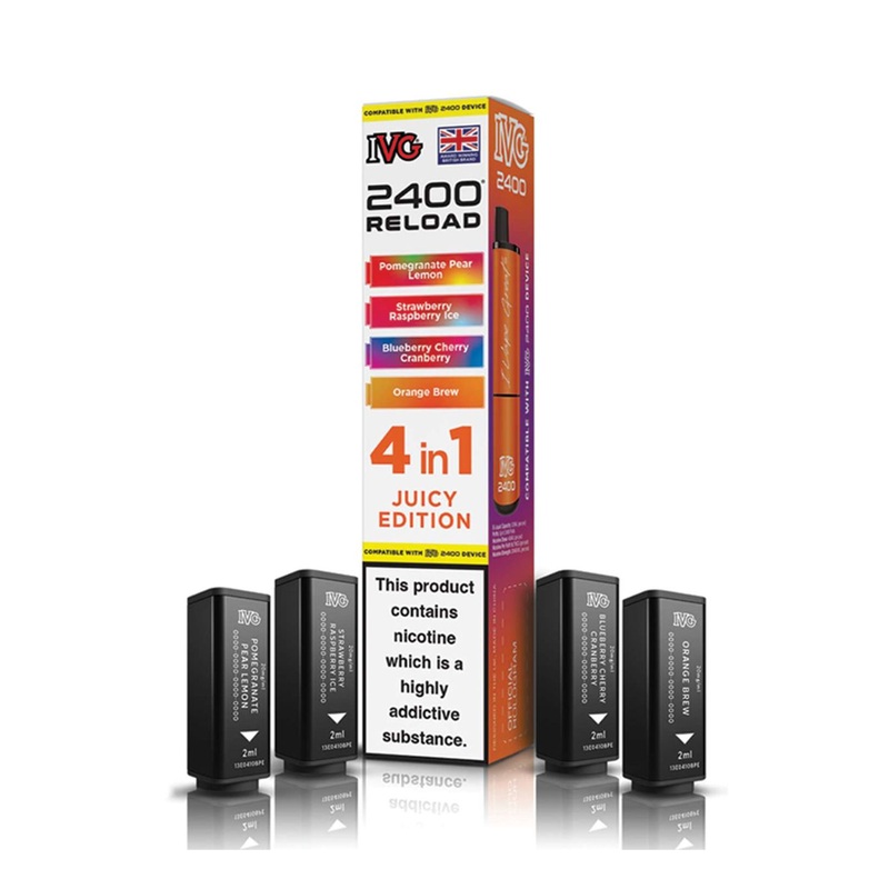 Juicy Edition IVG 2400 Reload Refill Pods (x4)