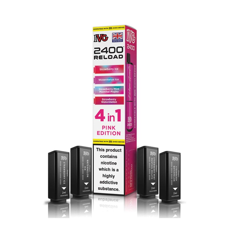 Pink Edition IVG 2400 Reload Refill Pods (x4)