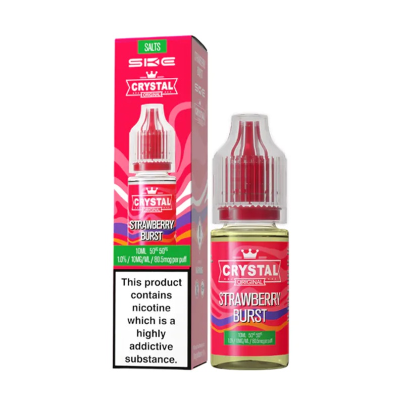Strawberry Burst Nic Salt E-Liquid – Crystal Original