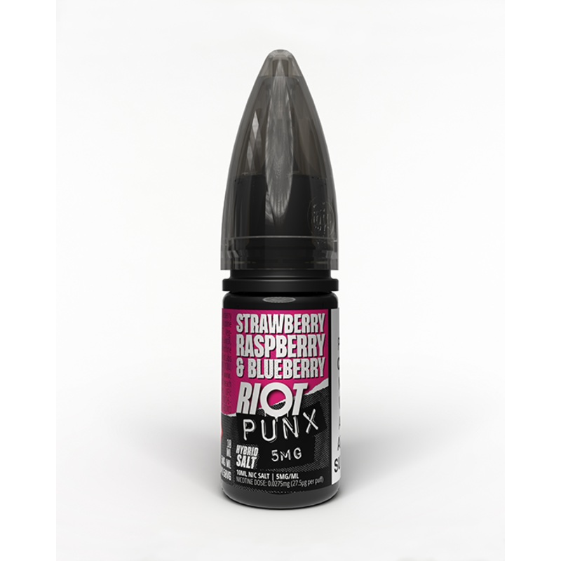 Strawberry, Raspberry & Blueberry Hybrid Salt E-Liquid – Riot Punx