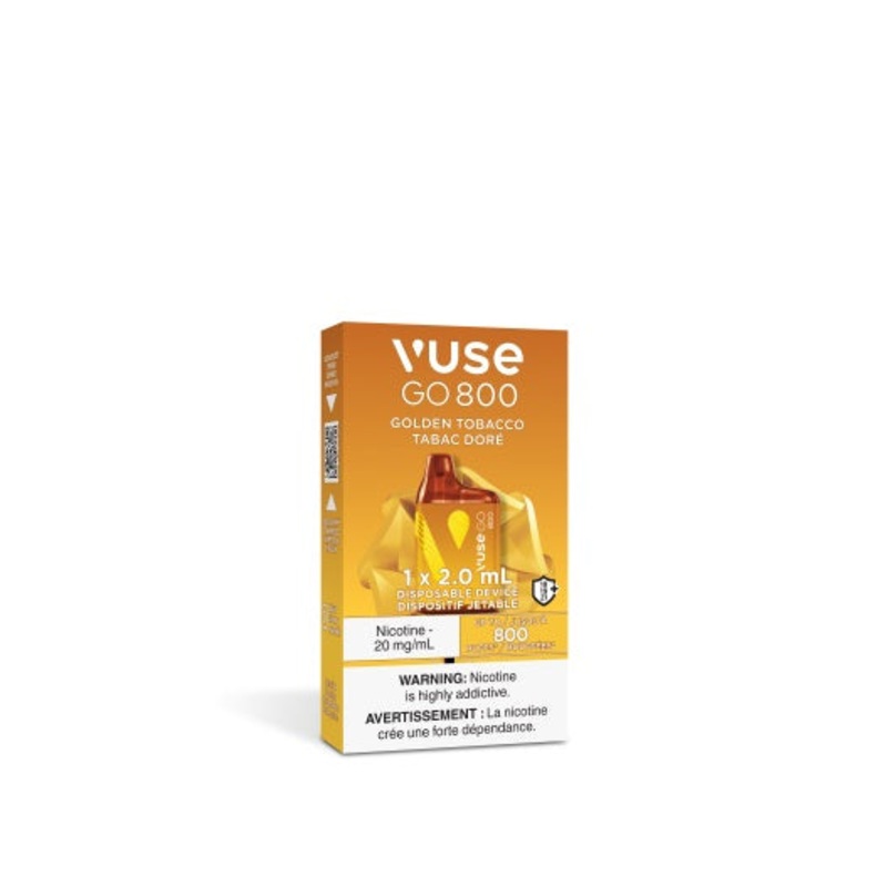Vuse Go 800 – Golden Tobacco|20mg