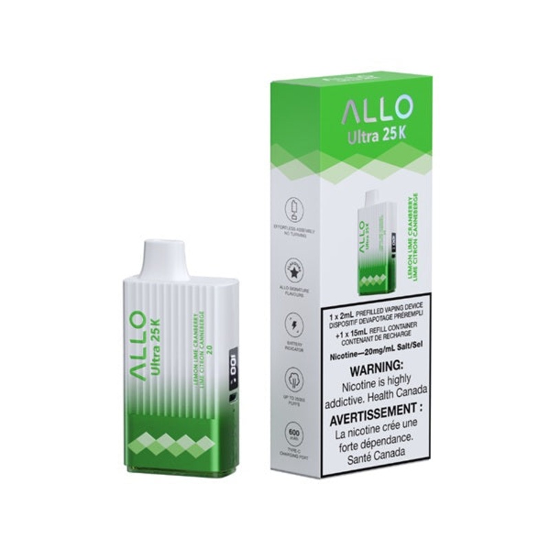 Allo ULTRA 25K – Lemon Lime Cranberry