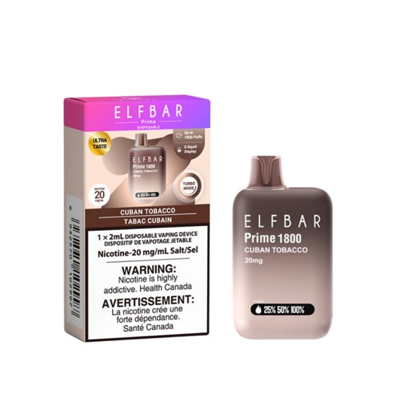 ELF Bar Prime 1800 – Cuban Tobacco