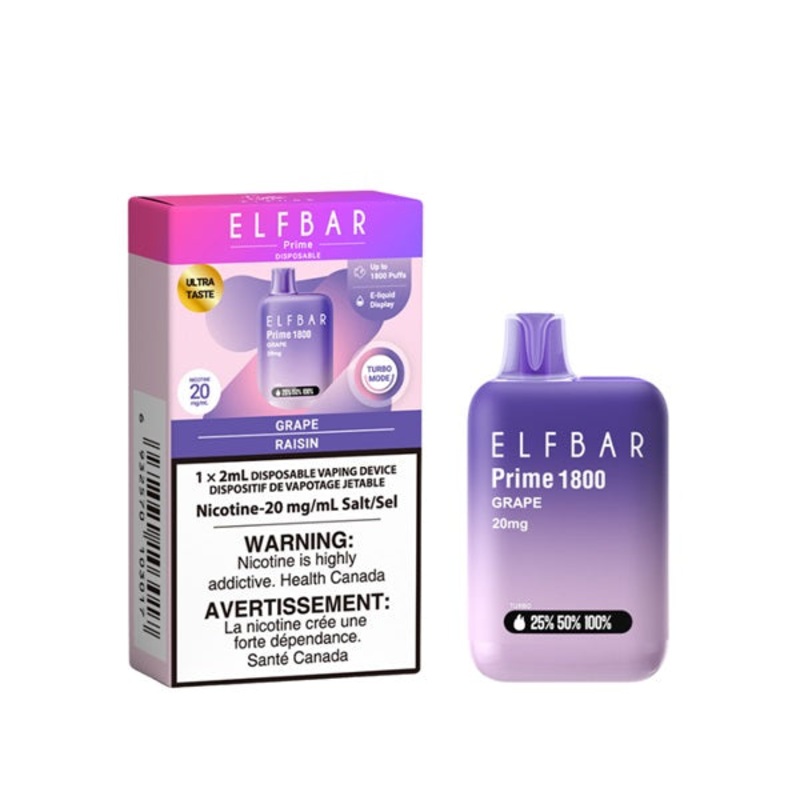 ELF Bar Prime 1800 – Grape|20mg