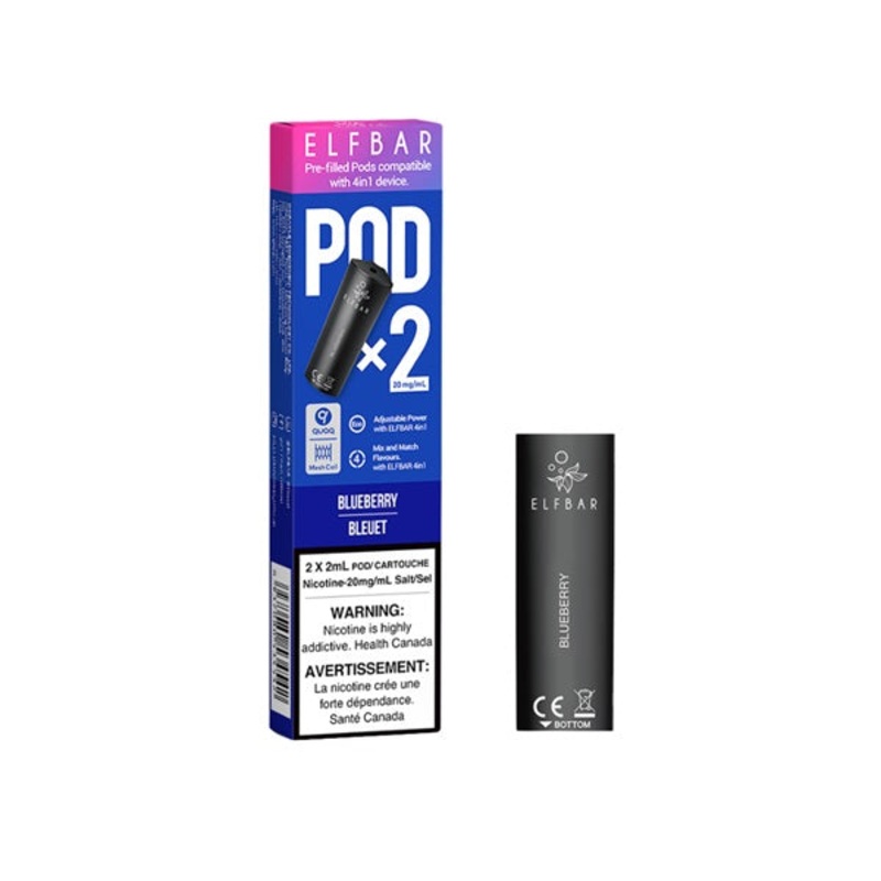 Elfbar 4in1 Pods – Blueberry|20mg (2x 2ml)