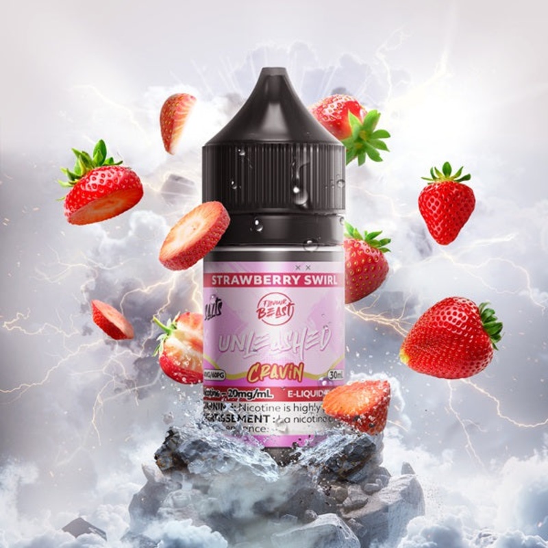 Flavour Beast Unleashed Cravin SALTS – Strawberry Swirl