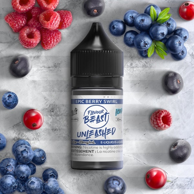 Flavour Beast Unleashed SALTS – Epic Berry Swirl Iced