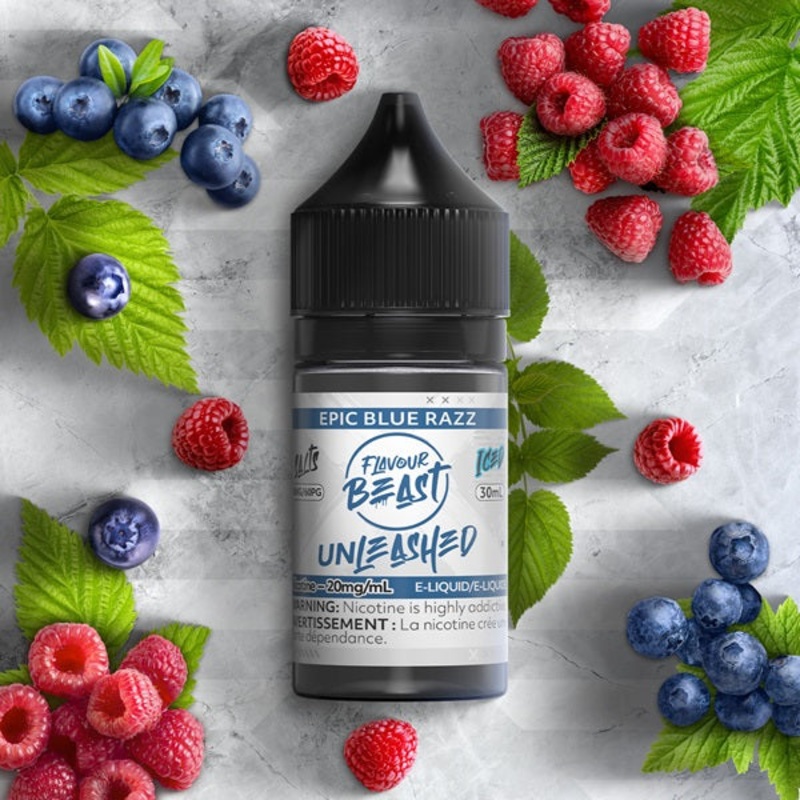 Flavour Beast Unleashed SALTS – Epic Blue Razz Iced