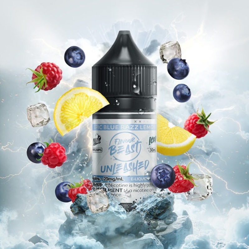 Flavour Beast Unleashed SALTS – Epic Blue Razz Lemon Iced
