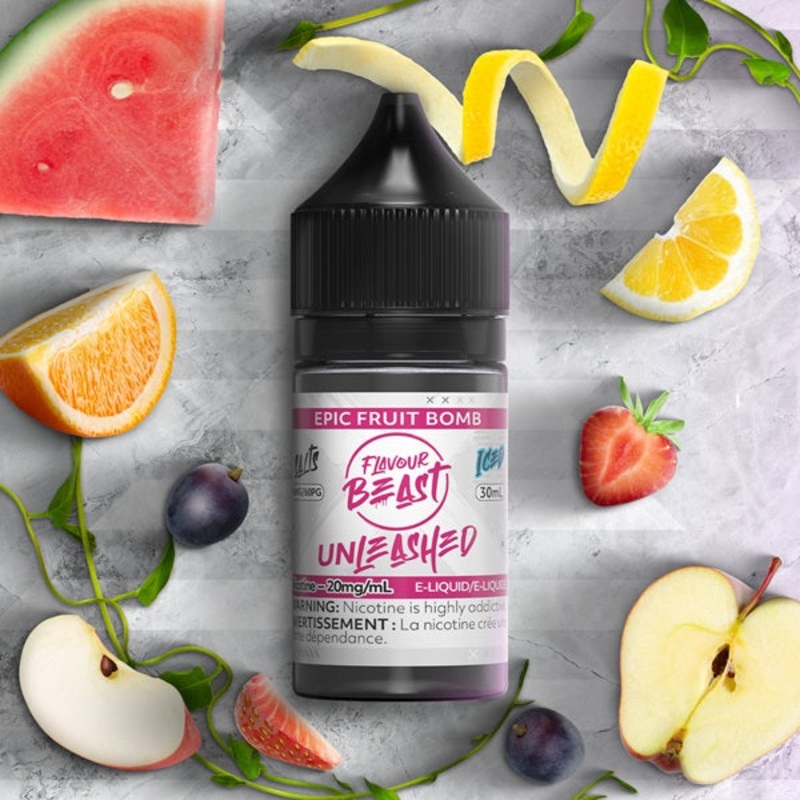 Flavour Beast Unleashed SALTS – Epic Fruit Bomb Iced