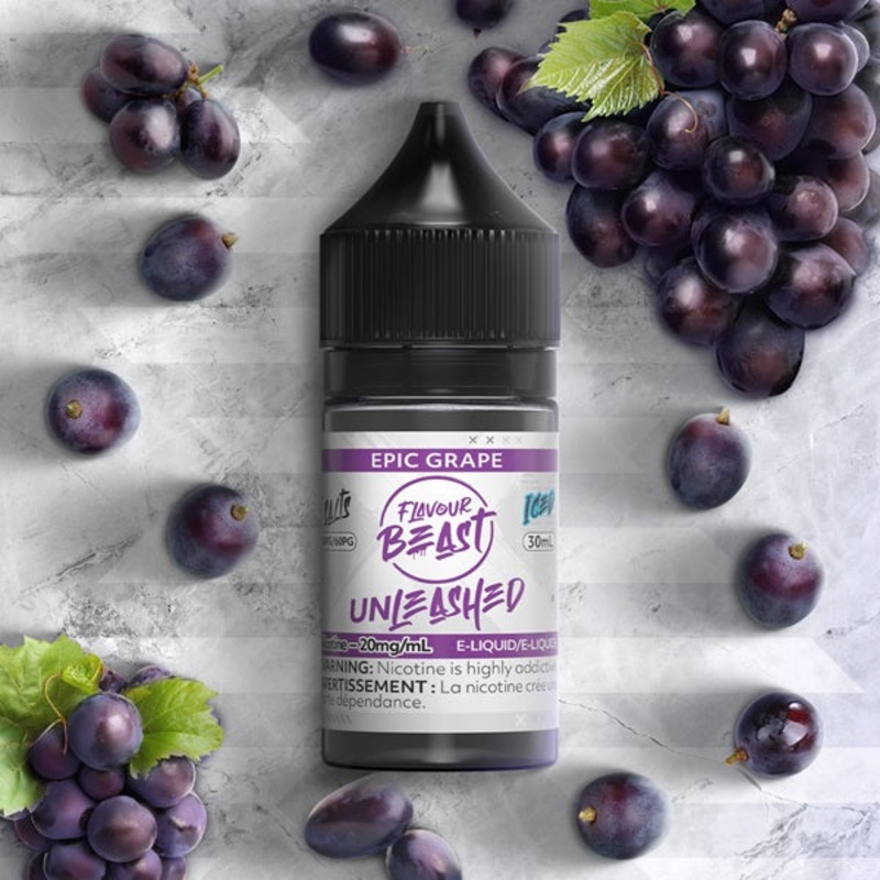 Flavour Beast Unleashed SALTS – Epic Grape Iced