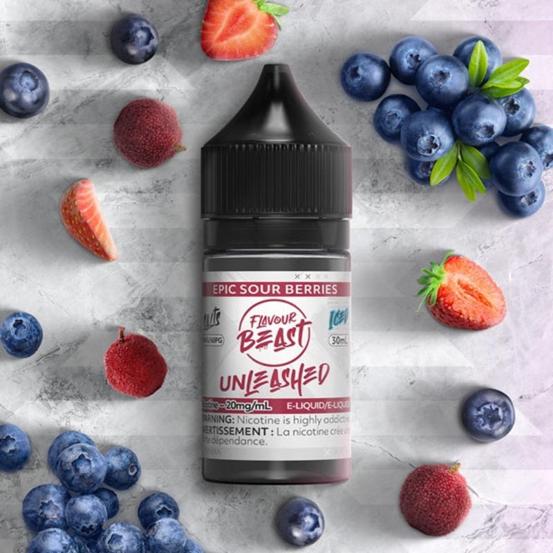Flavour Beast Unleashed SALTS – Epic Sour Berries Iced