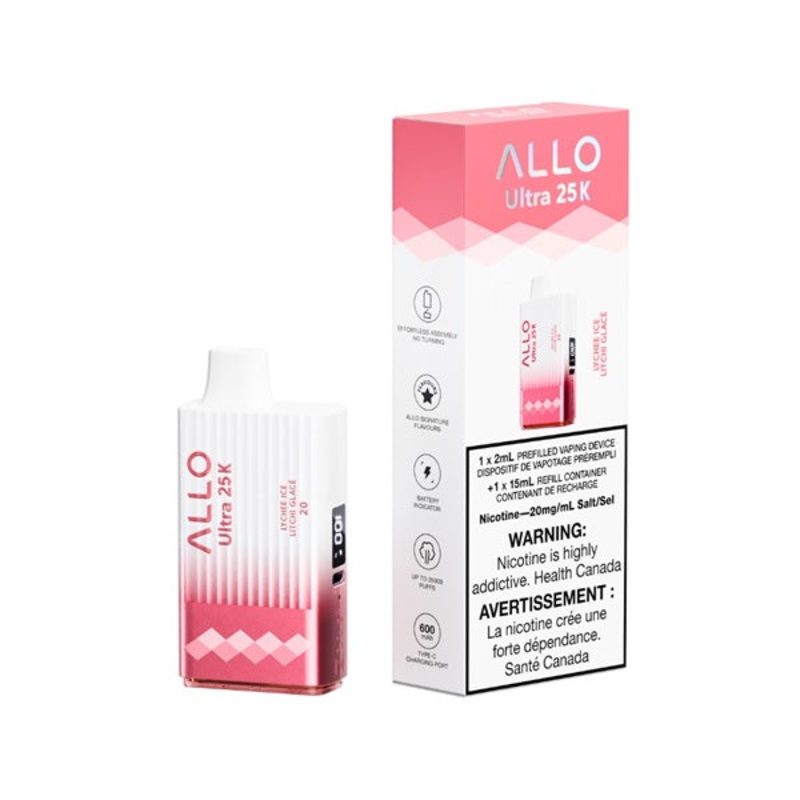 Allo ULTRA 25K – Lychee Ice|20mg