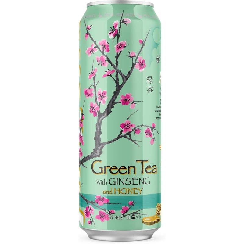 Arizona Tea Can|Green Tea with Ginseng and Honey|Iced Tea with Lemon Flavour|Iced Tea with Raspberry Flavour|Southern Style Sweet Tea