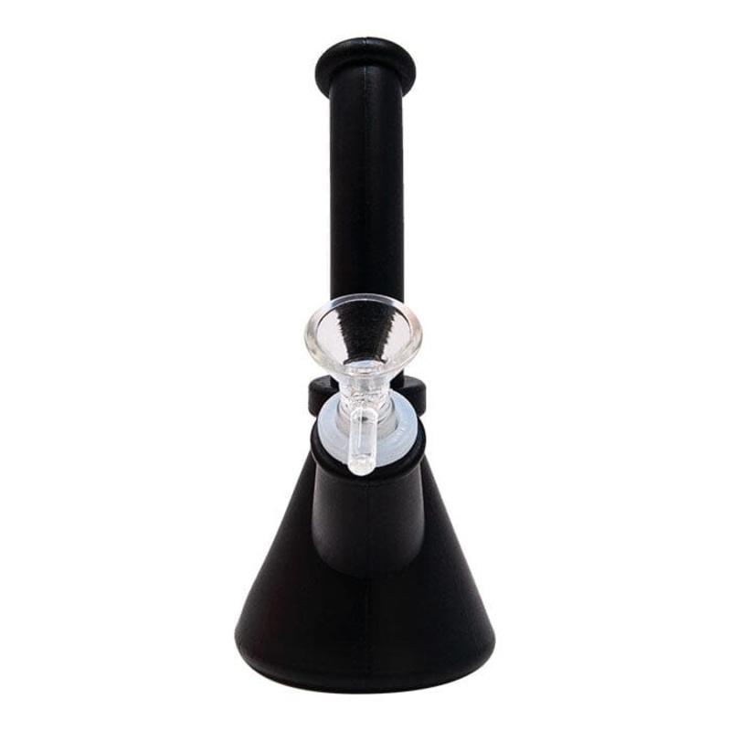 SILICONE BONG|Black Silicone 6.5 Inches
