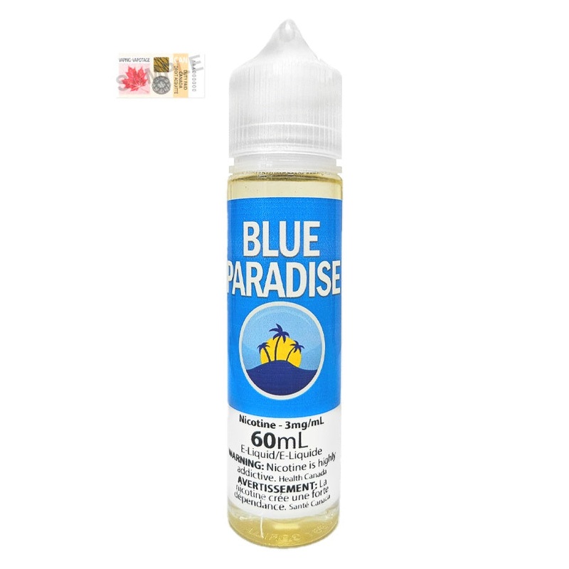Blue Paradise eLiquid|30mL|60mL|120mL|250mL|500mL|1000mL|0|3|6|12|18|60:40|30:70