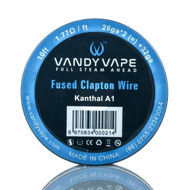 Vandyvape Clapton Wire|26AWG/32AWG Kanthal|26AWG Fused/32AWG Kanthal|28AWG Fused/32AWG Kanthal|26AWG/35AWG Ni80|26AWG Fused/35AWG Ni80|26AWG/32AWG + 18AWG Kanthal|24AWG Fused/32AWG Kanthal