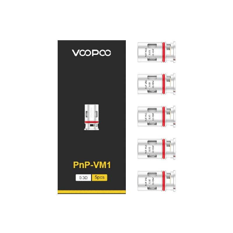 Voopoo PnP Coils | for Voopoo Vinci / Drag Baby, X, S / PnP Tank – 5 Pack