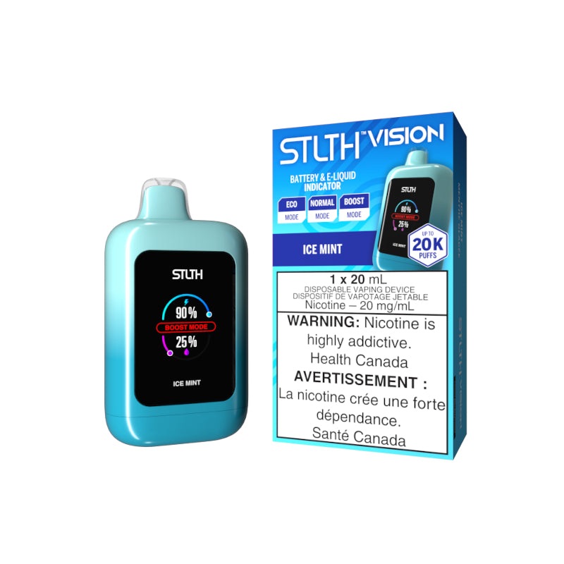 STLTH Vision Disposable Vape – Ice Mint (MB EXCISED)