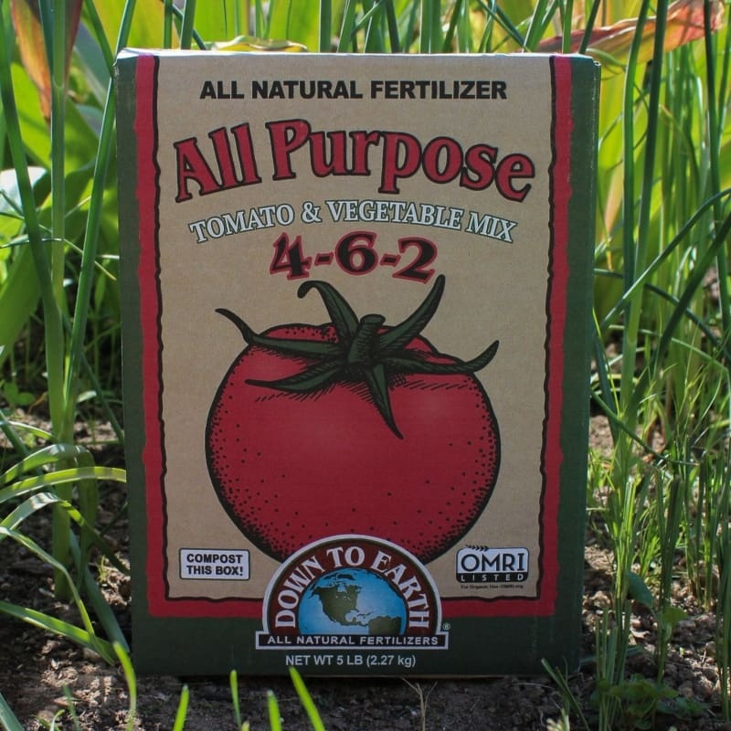 Down to Earth All Purpose Fertilizer – NPK 4-6-2 (5 LB)