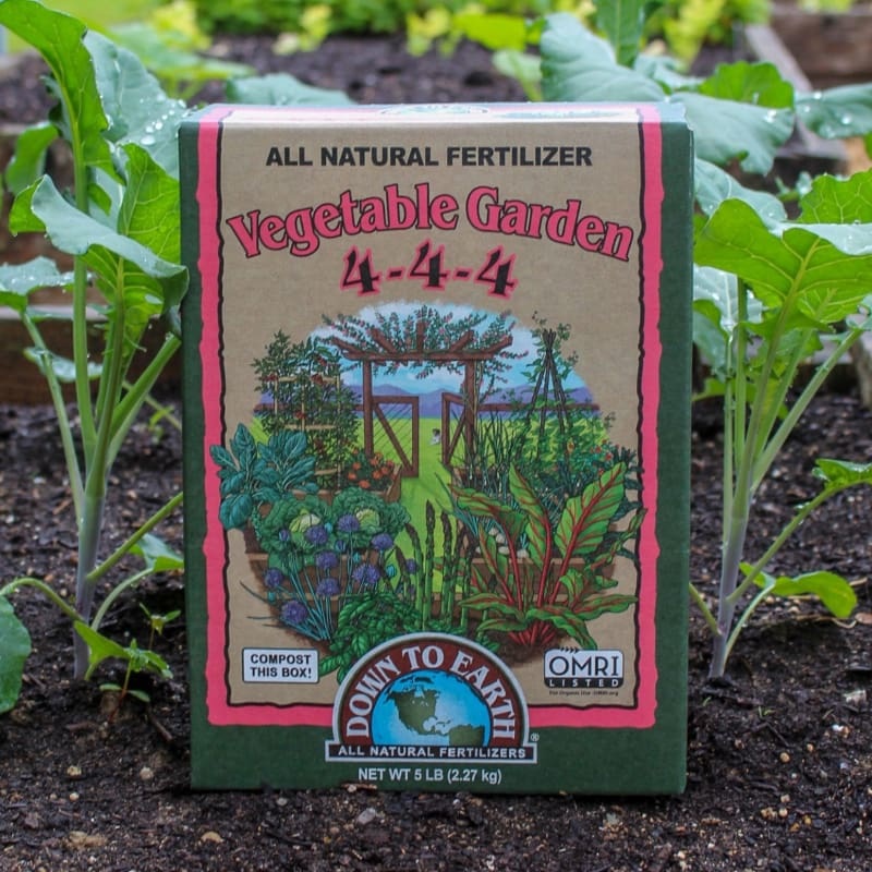 Down to Earth Vegetable Garden Fertilizer – NPK 4-4-4 (5 LB)