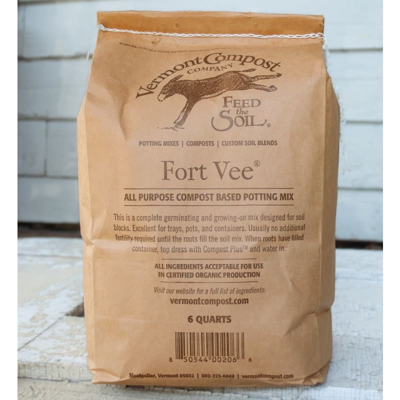 Vermont Compost Company Fort Vee All-Purpose Compost-Based Potting Mix (6 QT)