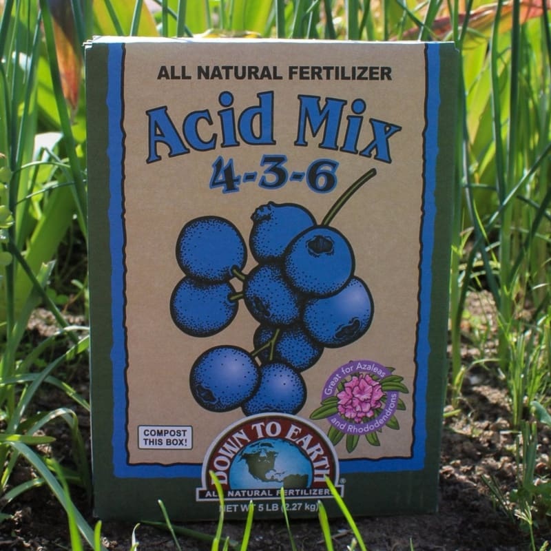 Down to Earth Acid Mix Fertilizer – NPK 4-3-6  (5 LB)