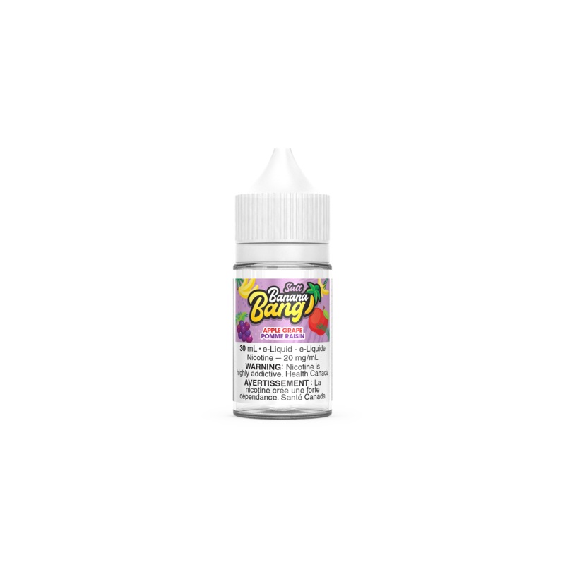 Banana Bang Salt (30mL)|Apple Grape|Blueberry Raspberry|Kiwi Strawberry|Lemon Lime|Mango Blackberry|Peach Mango|Pineapple Coconut|Pineapple Peach|Strawberry Orange|12mg|20mg|BOLD 50