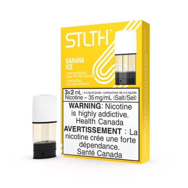 STLTH Pods (3 Pods)|Banana Ice|Berry Blast|Blue Raspberry|Cigar|Crisp Apple|Flavourless|Frost Mint|Grape Ice|Honeydew Menthol|Mango|Mint|Passion Fruit|Peach|Strawberry|Tobacco Blend|Tobacco Mint|Tundra Berry|Watermelon Mint|20mg|12mg|Bold 50|0mg