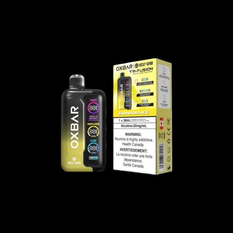 Rocky Vapor Oxbar Tri Fusion|Banana Ice|Blueberry Raspberry|Coconut Ice|Double Mint|Grape Raspberry|Orange Ice|Peach Berry|Peach Blueberry Raspberry|Peach Ice|Peach Watermelon Ice|Pineapple Coconut Ice|Strawberry H|Strawberry Ice|Watermelon G