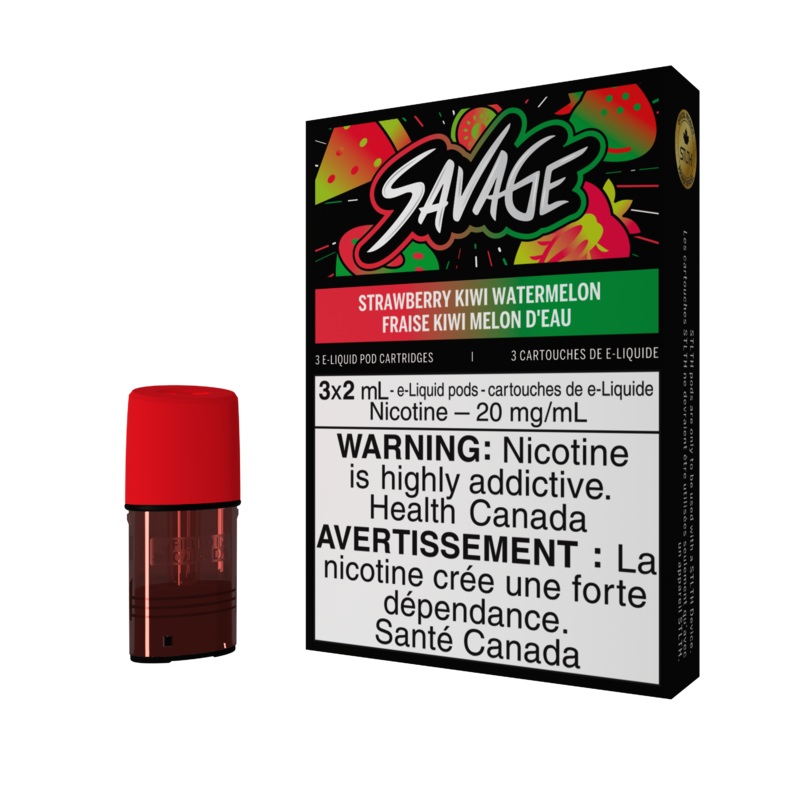 SAVAGE Pod Pack – Strawberry Kiwi Watermelon