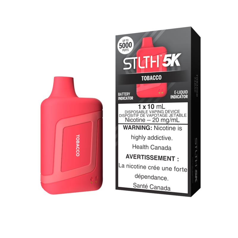 STLTH 5K – Tobacco|20 mg/mL (wholeseller) – Excise ON|20 mg/mL (wholeseller) – Excise AB|20 mg/mL (wholeseller) – Excise MB|20 mg/mL (wholeseller) – Excise NB|20 mg/mL (wholeseller) – Excise PE|20 mg/mL (NS)(wholeseller) – Excise FED|20 mg/mL (wholeseller