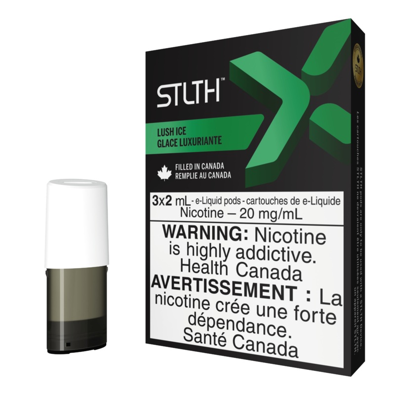 STLTH X Pod Pack – Lush Ice|20 mg/mL (promo)(wholeseller) – Excise ON|20 mg/mL (promo)(wholeseller) – Excise AB|20 mg/mL (promo)(wholeseller) – Excise FED|20 mg/mL – ON|20 mg/mL – AB|20 mg/mL – FED