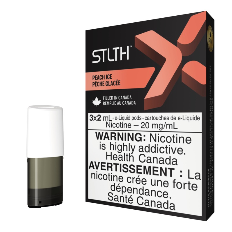 STLTH X Pod Pack – Peach Ice|20 mg/mL (promo)(wholeseller) – Excise ON|20 mg/mL (promo)(wholeseller) – Excise AB|20 mg/mL (promo)(wholeseller) – Excise FED|20 mg/mL – ON|20 mg/mL – AB|20 mg/mL – FED