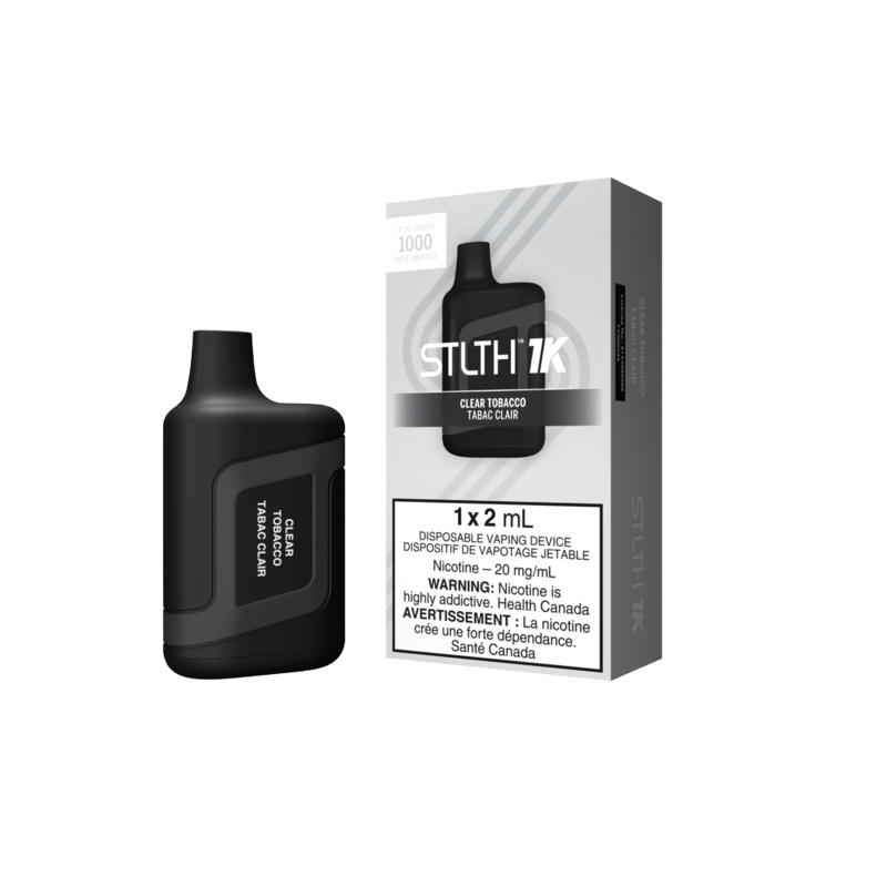 STLTH 1K – Clear Tobacco|20 mg/mL (wholeseller) – Excise NB|20 mg/mL (wholeseller) – Excise PE|20 mg/mL (wholeseller) – Excise QC|20 mg/mL (wholeseller) – Excise – FED|20 mg/mL (DSD) – Excise NB|20 mg/mL (DSD) – Excise QC|20 mg/mL (DSD) – Excise FED|20 mg