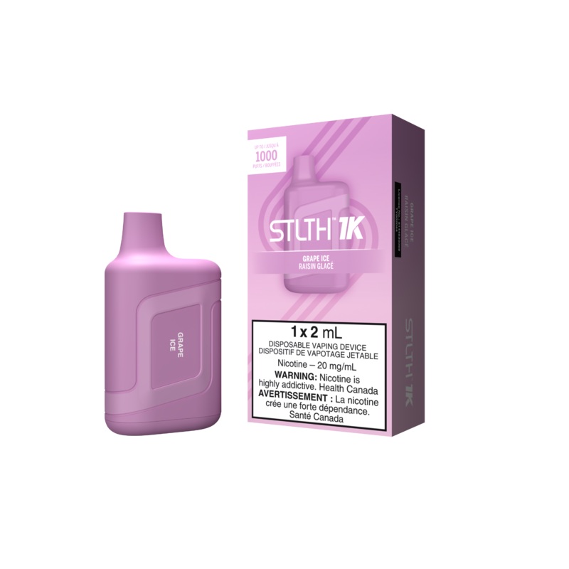 STLTH 1K – Grape Ice|20 mg/mL (wholeseller) – Excise ON|20 mg/mL (wholeseller) – Excise – FED|20 mg/mL – ON|20 mg/mL – FED