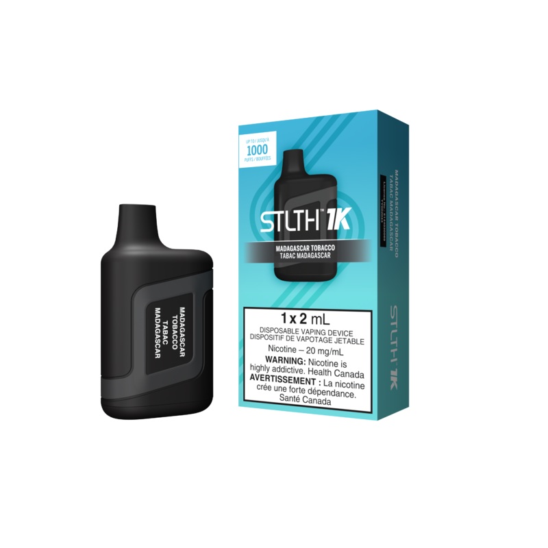 STLTH 1K – Madagascar Tobacco|20 mg/mL (wholeseller) – Excise NB|20 mg/mL (wholeseller) – Excise PE|20 mg/mL (wholeseller) – Excise QC|20 mg/mL – NB|20 mg/mL – PE|20 mg/mL – QC