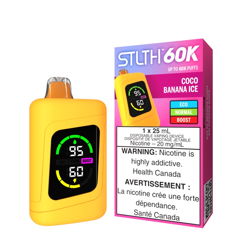 STLTH 60K – Coco Banana Ice|20 mg/mL (wholeseller) – Excise ON|20 mg/mL (wholeseller) – Excise AB|20 mg/mL (wholeseller) – Excise MB|20 mg/mL (wholeseller) – Excise FED|20 mg/mL – ON|20 mg/mL – AB|20 mg/mL – MB|20 mg/mL – FED