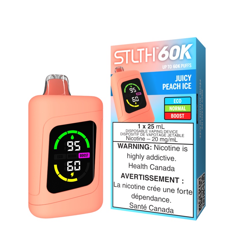 STLTH 60K – Juicy Peach Ice|20 mg/mL (wholeseller) – Excise ON|20 mg/mL (wholeseller) – Excise AB|20 mg/mL (wholeseller) – Excise MB|20 mg/mL (wholeseller) – Excise FED|20 mg/mL – ON|20 mg/mL – AB|20 mg/mL – MB|20 mg/mL – FED