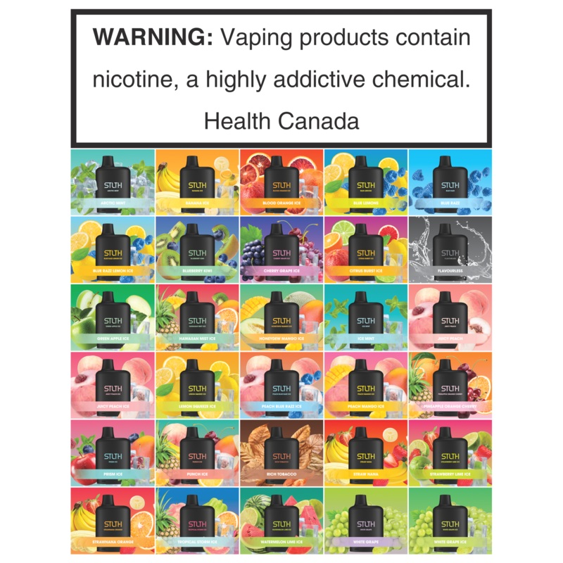 STLTH 9K PODS – FLAVOUR MENU