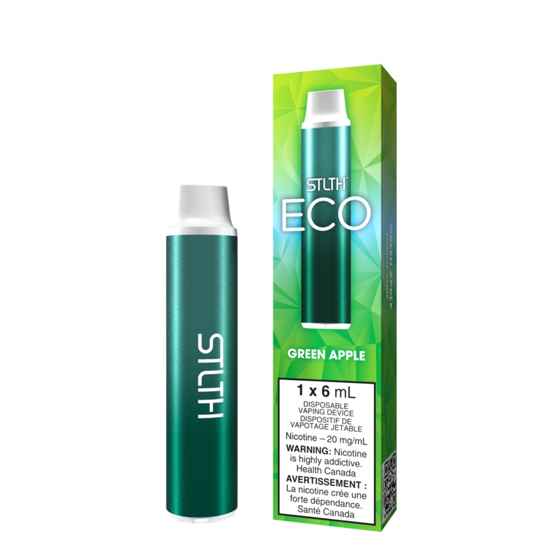 STLTH ECO – Green Apple|20 mg/mL (wholeseller) – Excise ON|20 mg/mL (wholeseller) – Excise AB|20 mg/mL (wholeseller) – Excise MB|20 mg/mL (wholeseller) – Excise FED|20 mg/mL – ON|20 mg/mL – AB|20 mg/mL – MB|20 mg/mL – FED