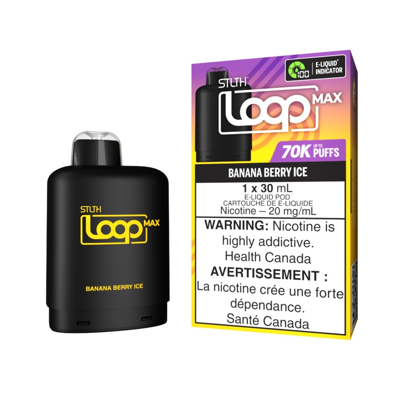 STLTH LOOP MAX Pod Pack – Banana Berry Ice