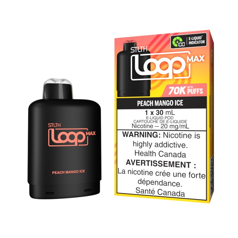STLTH LOOP MAX Pod Pack – Peach Mango Ice