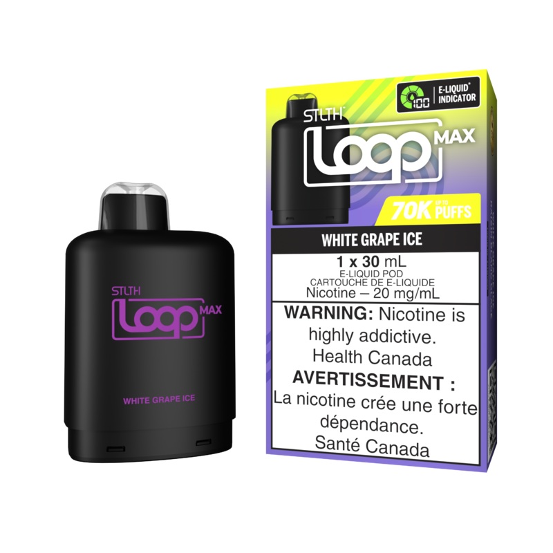 STLTH LOOP MAX Pod Pack – White Grape Ice