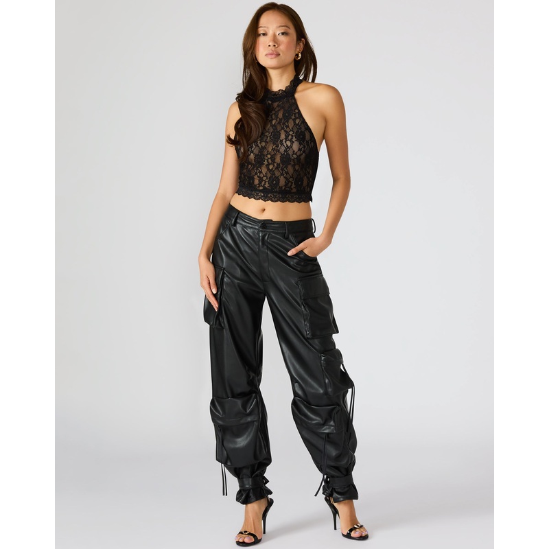 VEGAN LEATHER DUO PANT BLACK|BLACK|XS|S|M|L|XL|XXL|BLCK