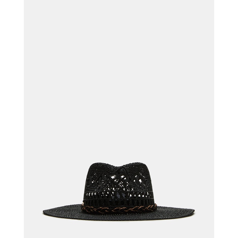 WESTERN PANAMA HAT BLACK|BLACK|ONESZ|1